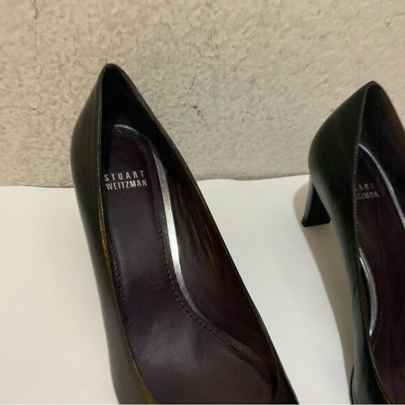 Stuart  Weitzman shoes size 8.5 heels  2.5”leather sole made in Spain - Picture 3 of 8
